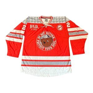 DND Do Not Disturb By Ferris Red Hockey Jersey Protect Your Soul Men's Size 2XL